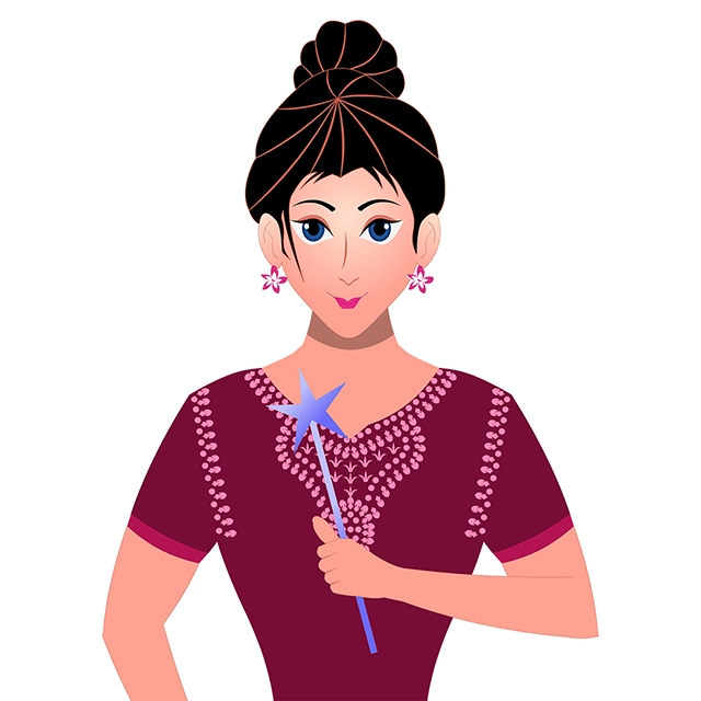 Beautiful fairytale princess character vector graphic on white background with CC0 license, ideal for design projects and animation.